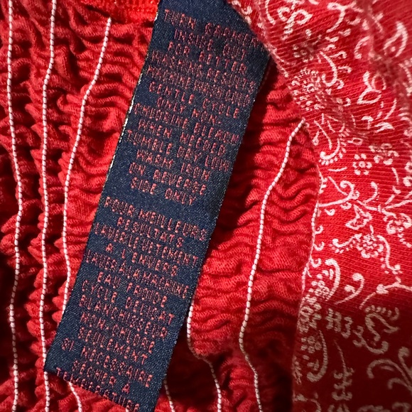 Ralph Lauren Red and White Crop Top Size XS - Picture 2 of 3